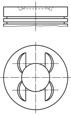 Piston 74,51mm Vag A3 Cad4 Go6-7 Jet4 Pas 13 -