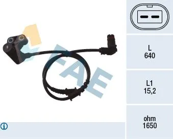 ABS Sensörü Ön Sol M.Benz 168 414 97 -