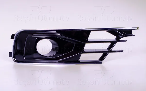 Tampon Izgarası Sol Sisli Pıano Black + Krom Audi A6 15 >