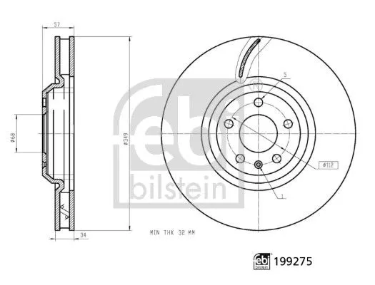 Audi A6 A7 A8 2018-Ön Fren Disk 4M0615301q