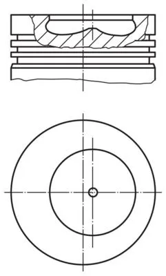 Piston 93.00 mm (Std) Renault Master Fiat Ducato 2.5 TD 01-8144.21 8144.27 S9u 714 / 740