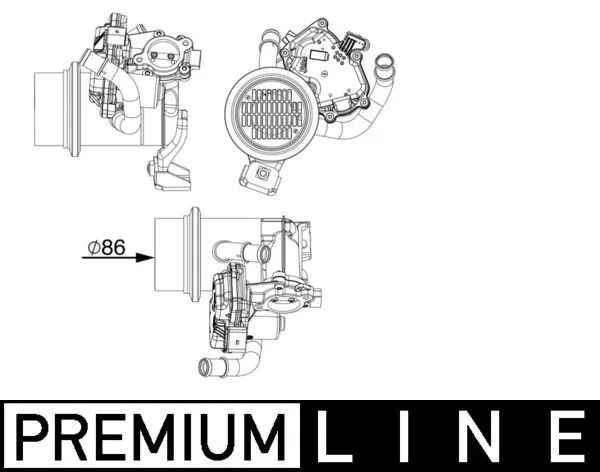 EGR Valfi + Soğutucu Vag Yeti Cad4 CC Go6 Jet4 09-21