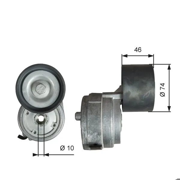 Alternatör Gergi Rulmanı Mercedes Axor 02-04, Axor 2 04 = > , Econıc 98 = >