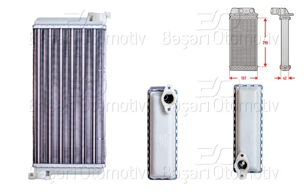Kalorifer Radyatörü Mekanik 290X154 mm Mercedes-Benz 190 (W201) 2.0 82-90 D 2.0 83-93 E 2.0 82-93