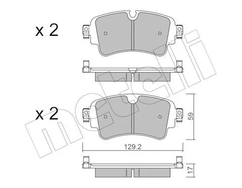 Arka Fren Balatası (Disk 300×12 Audi A4 16-A5 17 -) (Disk 330×22 Audi Q5 17 -)