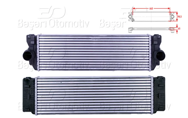 Turbo Radyatörü (Intercooler) 640X198,5X65 Mercedes-Benz Benz Sprinter 310 CDI 313 CDI 316 CDI 319 CDI VW Crafter 2.0 TDI 2.0 TDI 4Motıon 09 >