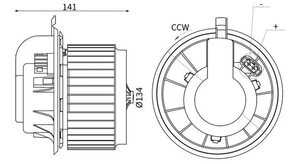 Kalorifer Motoru-Arka (VW Touareg 03-10 Transporter 03-11 Audi Q7 07-15)