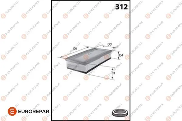 Hava Filtresi Süngerlı E1056l / Lx793