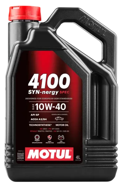 Motul 4100 Syn-nergy Spec 10W-40 Yarı Sentetik Motor Yağı