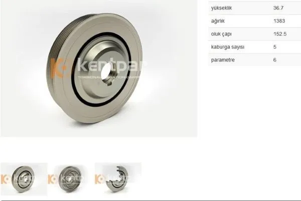 Krank Kasnağı 307 308 3008 5008 Focus Scudo 2.0 HDI 2.0 JTD 07-Dw10bted4 Rhf Rhk Rhr
