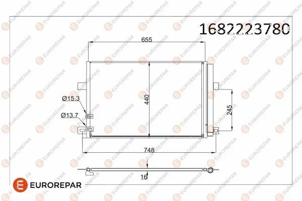 Klima Radyatörü 940225 (677X455x16)