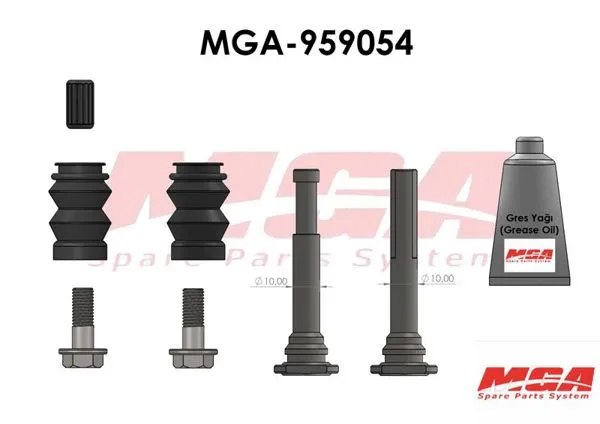 Kaliper Burc Tamir Tk Civatalı On Arka (Fiat Linea 500 Doblo Punto Combo Corsa D Cr-V III Auris Avensis 301 307 Partner)