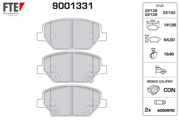 Ön Fren Balatası 17 İnc Opel Insignia B 17 >