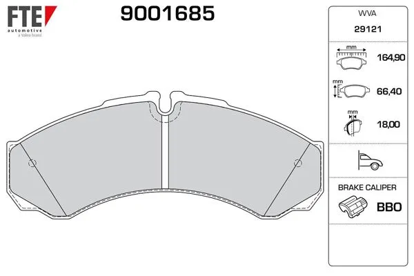 Ön Fren Disk Balatası Daily II III 99 > 06 (18mm)