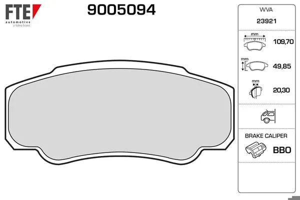 Arka Fren Balatası (Dısklı Fren) Boxer II Jumper II Ducato II 1800Kg (16 Jant) 02 > (03 06)