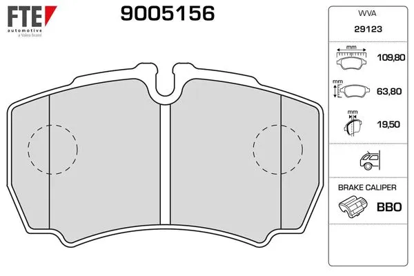 Arka Fren Disk Balata Ford Transit V347 Jumbo 3,2 TDCI 200Ps 07 > 14 Arka Çift Teker / Iveco Daily III