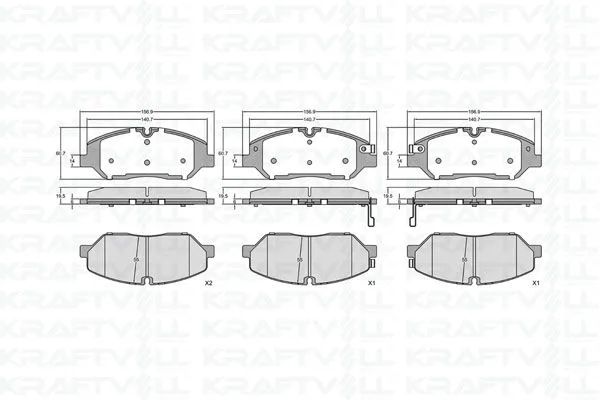 Fren Balatası Ön Hyundai H350 Minibüs Panelvan 2.5 CRDI