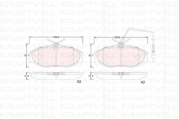 Ön Fren Balatası P406 Xantia Xu10j2te Es9j4 Ew12j4 (94 04) P306 Gtı Xsara Vts Xu10j4rs