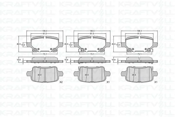 Arka Fren Balatası Opel Insignia B 17 18 >