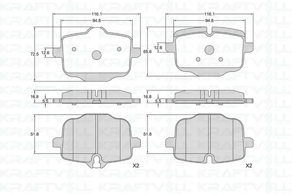 Arka Fren Balatası BMW F10 F11 N53 N57