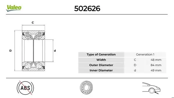 Ön Teker Rulmanı Kit Boxer II Jumper II Ducato II Master Movano 14Q (15 Jant) Ölçü: (G: 48*I,C: 49*D
