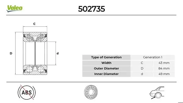 Teker Rulmanı Arka (Montaj Malzemesı Ile) E-Class W124 93 > 95 S124 93 > 96 C124 93 > 97