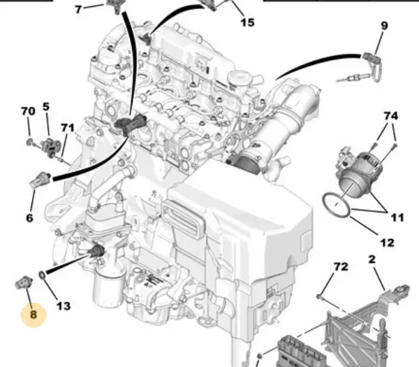 Opel FRONTERA YM Sıcaklık Sensörü Orjinal