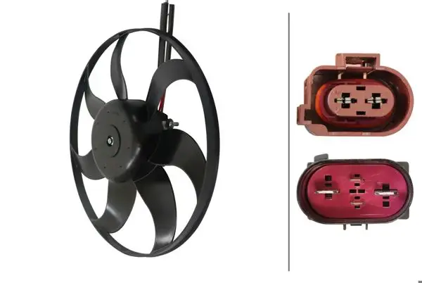 Fan Motoru (Büyük Olan 250W 363mm) Caddy 04 > 11 Eos 06 > 11 Golf V VI 04 > 13 Jetta 06 > 08 Passat 06 > 11 CC