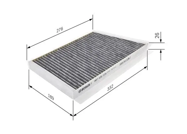 Polen Filtresi (Karbonlu) W203 02 > 07 Cl203 02 > 08 S203 01 > 07 C209 02 > 09 A209 02 > 10