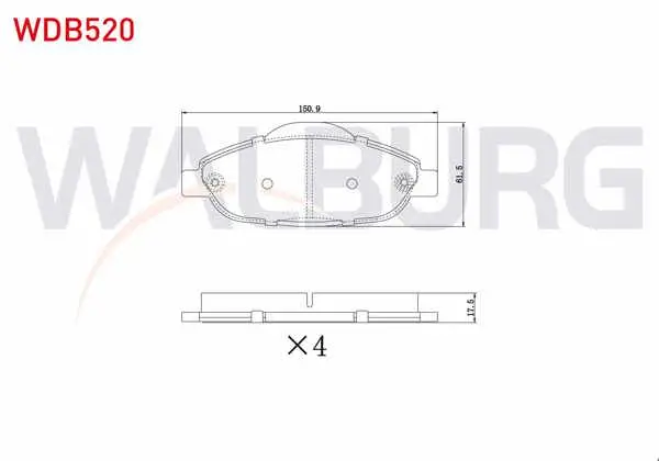 Fren Balata Ön Peugeot 308 (4A,4C) 1.6 HDI-1.6 VTI-1.6 Thp 2007-2013 / 3008 1.6 HDI-1.6 2009-/ 5008 1.6 HDI 110 Hp 2009 -