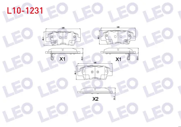 Fren Balata Arka Ikazlı Hyundai Elantra 1.6 D-Cvvt 2011-2015 / Sonata V 2.0 VVTI 2005-2010 / Kia Soul (Am) 1.6 CRDI 2009-/ Optıma 1.7 CRDI 2012 -