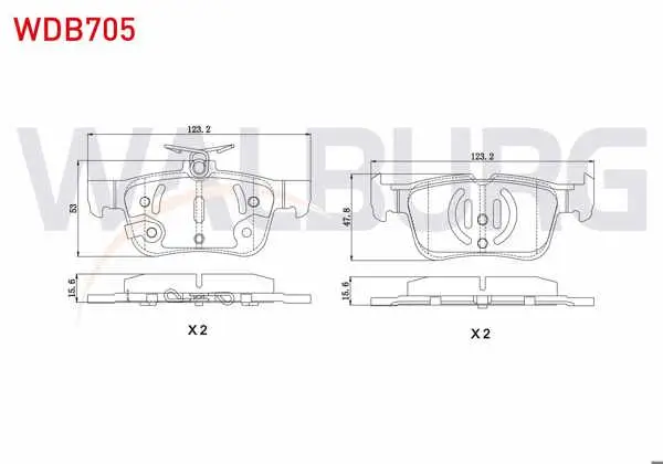Fren Balata Arka Ikazlı Ford Mondeo V 2014-/ Focus IV 2018-/ Kuga II 2014-2019 / S-Max 2015 -