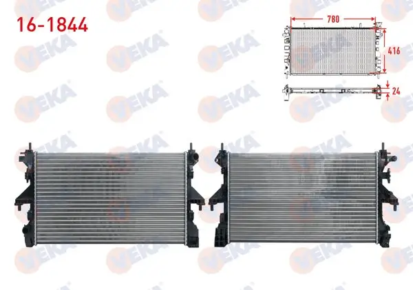 Su Radyatörü Mekanik Fiat Ducato 2.3 Mjt 2014-/ Citroen Jumper 2.2 HDI 2014-/ Peugeot Boxer 2.2 HDI 2014 -