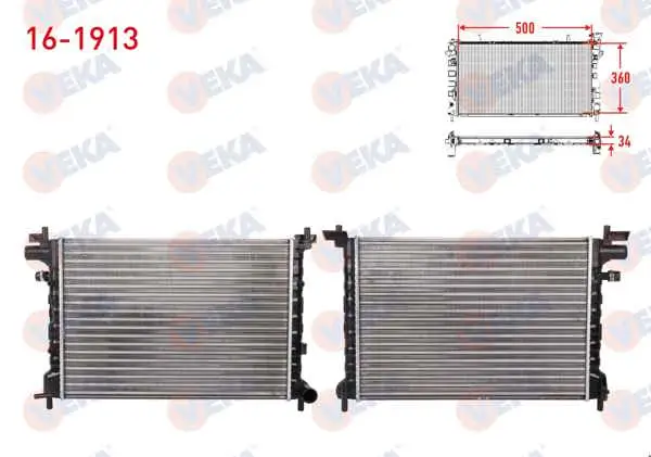 Su Radyatörü Mekanik Ford Fiesta IV 1.8 Dı 1996-2002