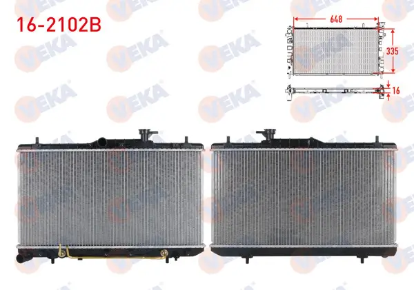 Su Radyatörü Brazing Hyundai Accent Admıre 1.5 A-T 2003-2006