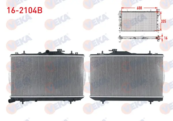 Su Radyatörü Brazing Hyundai Accent I (X-3) 1.3İ M-T 1994-2000