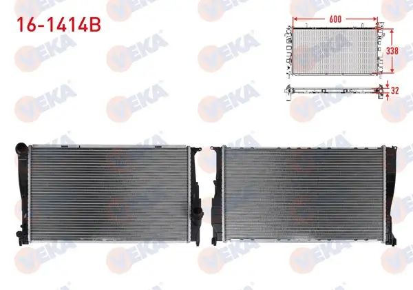Su Radyatörü Brazing BMW 3 Serisi (E90) 320 D A-T / M-T Ac + /-2005-2011