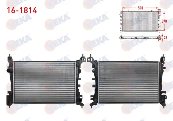 Su Radyatörü Mekanik Fiat Grande Punto (199) 1.4 M-T 2005-2012
