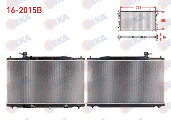 Su Radyatörü Brazing Honda Cr-V III 2.0 I-Vtec A-T Ac + /-2006-2012