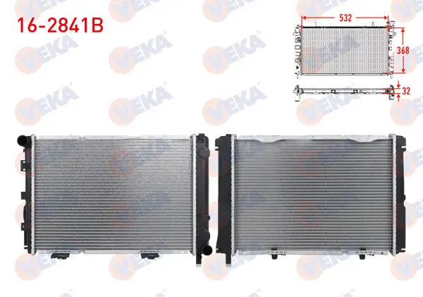 Su Radyatörü Brazing Mercedes (W124) 2.0 D M-T Ac-1984-1995