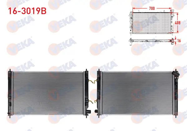 Su Radyatörü Brazing Mitsubishi Lancer (Cy,Za) 1.8 A-T 2007 -