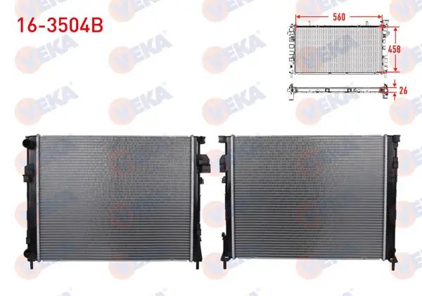 Su Radyatörü Brazing Renault Traffic II (Fl) 1.9 DCI M-T 2001-2014
