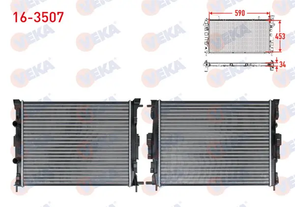 Su Radyatörü Mekanik Renault Megane II (Bm0 / 1,Cm0 / 1) 1.5 DCI A-T / M-T 2002-2008