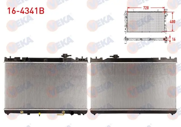 Su Radyatörü Brazing Toyota Camry (_V30) 2.4İ A-T / M-T Ac + /-2001-2006