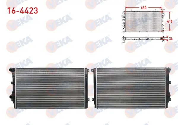 Su Radyatörü Mekanik Volkswagen Golf V (1K1) 1.9 TDI M-T 2003-2009