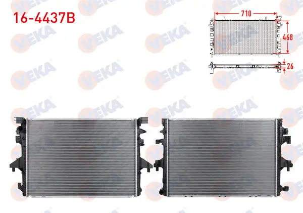 Su Radyatörü Brazing Volkswagen Transporter T5 2.0 TDI M-T Ac + 2009-2015