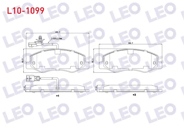 Fren Balata Arka Fişli Renault Master III (Fv) 2.3 DCI Çift Teker 2010-/ Opel Movano B 2.3 DCI 2010-/ Karsan Jest 2.3 D 2012 -