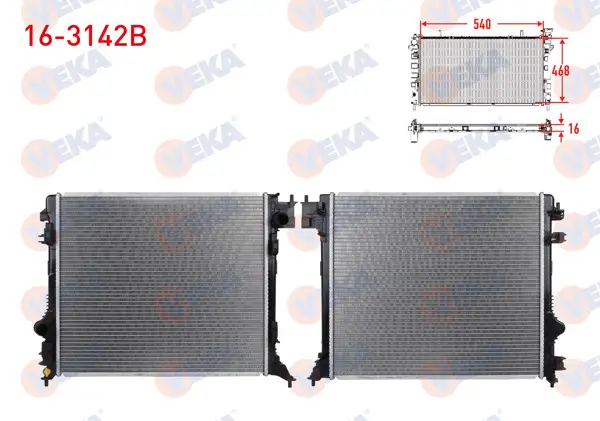 Su Radyatörü Brazıng Nıssan Qashqai (J11) 1.5 DCI M-T Ac + /-2014 -