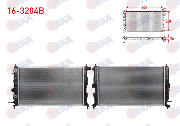 Su Radyatörü Brazing Opel Vectra B 1.6İ A-T 1995-2003