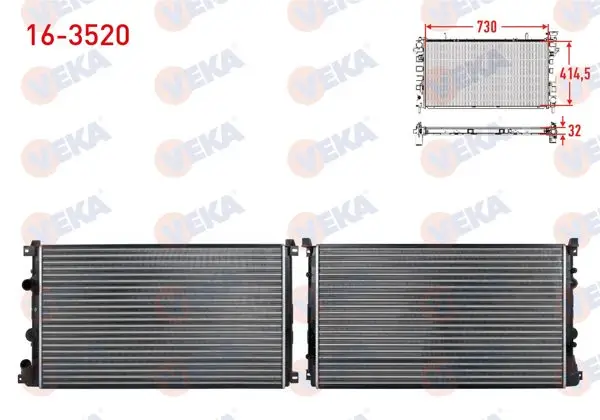 Su Radyatörü Mekanik Renault Master II (Fd) 2.5 DCI 2003-2010